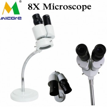 Micare 8X Microscope Comprehensive Magnification 360° Revolve Dental Lab Equipment LED