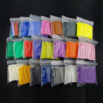 1040 Pcs /1 Pack Dental Orthodontic Elastic Ligature Ties Rubber Bands 36 Colors