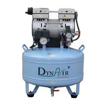 DYNAIR® DA7001 30L Dental Air Compressor Noiseless Oilless 152L/min 1-Driving-2 Stable NEW