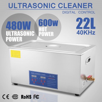 22L Stainless Ultrasonic Cleaner Machine JPS-80A with Digital Control LCD ＆ NC Heating