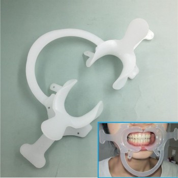 20Pcs Orthodontic Dental Plastic Mouth Opener Cheek Retractor with Handle C–shap