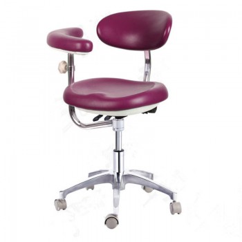 Ergonomic Dental Assistant Chair Doctor's Dentist Stool Hygienist Chair Adjustable with Armrest QY600-1