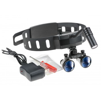 5W Dental Medical Headband Wireless LED Head Light with 3.5X Binocular Loupes