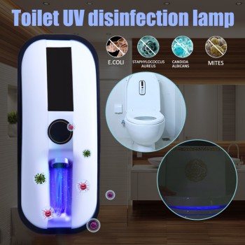 Intelligent Toilet Sterilizer UV Germicidal Lamp Rechargeable Solar Power Automatic Toilet Lid Sterilizer