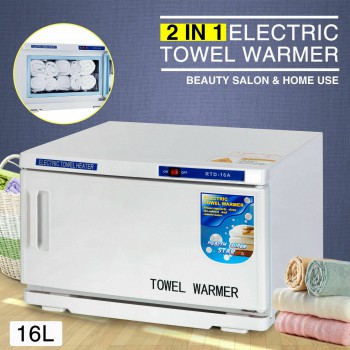 2in1 UV Sterilizer Facial Hot Towel Warmer Cabinet Spa Salon Beauty Equipment