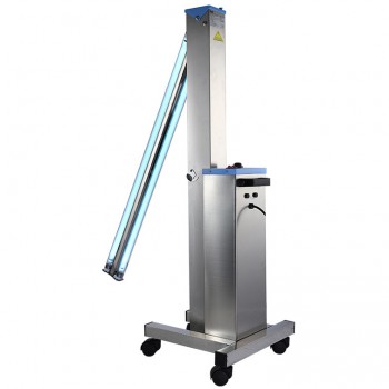 FY® 30DS Mobile UV+Ozone Disinfection Car Ultraviolet Lamp Stainless Steel Trolley Cart Unit