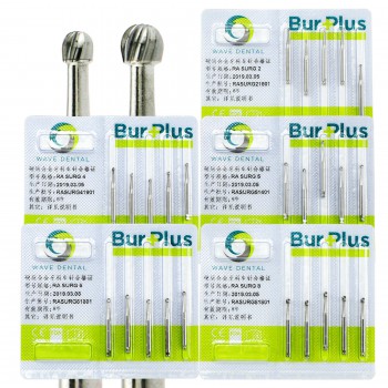 10 Boxes SBT WAVE Dental Low Speed Latch Round Bur Oral Surgery Carbide RA SURG 2 4 5 6 8