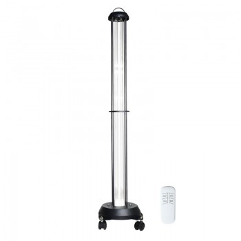 150W Commercial UV Light Sanitizer Mobile Ultraviolet Trolley Germicidal Lamp UVC Room Sterilizer with Radar Sensors