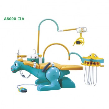 A8000-IIA Pediatric Dental Chair Cute Dinosaur Chair Unit for Children with 2 Dentist Stools