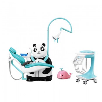 Cute Comfortable Children Dental Chair Panda Shape & Ocean Style Kids Dental Chair Unit