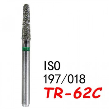 100PCS FG TR-62C Diam Diamond Burs 1.6mm