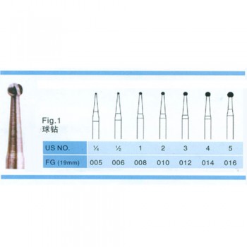 100PCS FG 1.6mm Dental Carbide Burs