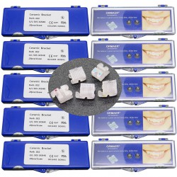 20Boxes Dental Orthodontic Ceramic Brackets Braces Roth MBT 018 022 345 Hooks