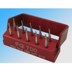 1Box Dental SBT FG700 1.6mm Cross-cut Taper Tungsten Carbide Steel Drills/Burs