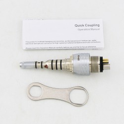 YUSENDENT Dental Fiber Optic Handpiece LED Quick Coupling Fit Kavo Multiflex 6 Pin