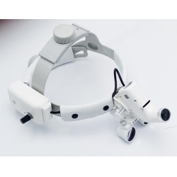 Dental Surgical Medical 2.5X420mm Headband Loupe with LED Headlight DY-105 White