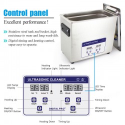 6.5L Ultrasonic Cleaner Machine ultrasound Solution Jewelry Circuit Board Gun Parts