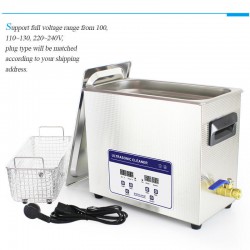 6.5L Ultrasonic Cleaner Machine ultrasound Solution Jewelry Circuit Board Gun Parts