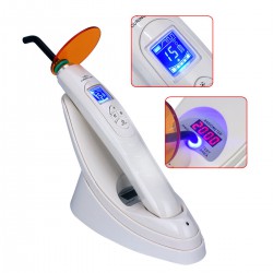 Dental LED Curing Lamp Wireless Resin Cure With Light Meter 2000mw/cm2