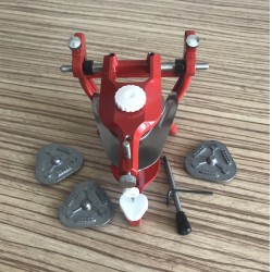 Dental Lab Articulator Anatomic Aluminium Red Dental Articulator