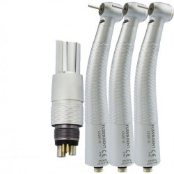 YUSENDENT® CX207-GN-PQ Fiber Optic Turbine Handpiece NSK Compatible (With Coupler x1+ Turbine x3)