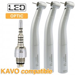 YUSENDENT® CX207-GK-PQ Fiber Optic Turbine Handpiece KAVO Compatible (With Coupler x1+ Turbine x3)