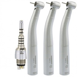 YUSENDENT® CX207-GK-PQ Fiber Optic Turbine Handpiece KAVO Compatible (With Coupler x1+ Turbine x3)