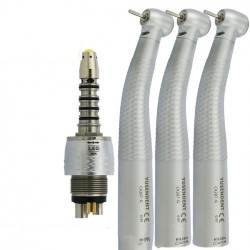 YUSENDENT® CX207-GS-PQ Fiber Optic Handpiece Sirona Compatible (With Coupler x1+ Turbine handpiece x3)