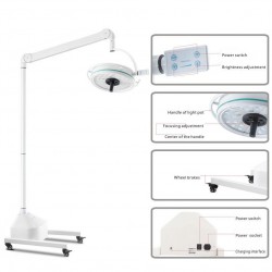 KWS KD-2036D-3 108W LED Portable Shadowless Lamp Surgical Medical Exam Light