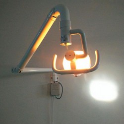 50W Wall Hanging Dental Medical Oral Halogen Light Lamp with Arm Shadowless Cold Light