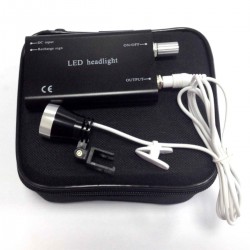 Portable Clip-on LED Head Light Lamp fit Dental Clinical Medical Binocular Loupes