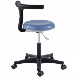 Dental Office Stools Assistant's Stool Adjustable Saddle Stool Rolling Ergonomic PU Leather