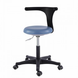 Dental Office Stools Assistant's Stool Adjustable Saddle Stool Rolling Ergonomic PU Leather