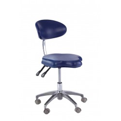 Medical Dental Mobile Chair Doctor's Stools with Backrest PU Leather QY90B