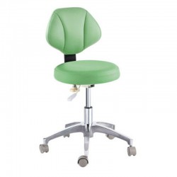 Microfiber Leather Dental Assistant Stool Doctor's Chair Dentist Stool Adjustable Mobile Chair