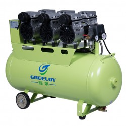 Greeloy GA-63 2.5HP 90L Dental Air Compressor with Check Valve