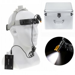 Dental Medical 5W LED Head Light with Filter Headband Headlamp + Aluminum Box