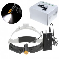 Dental Medical 5W LED Head Light w/ Filter Headband Headlamp ENT Oral Gynecology