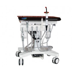 Greeloy GU-P302S Dental Movable Adjusted Treatment Unit Cart+Ultrasonic Scaler + Air Comprssor GU-P300