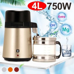 4L Dental Water Distiller Purifier Filter Distilled Water Filter Machine Stainless Steel