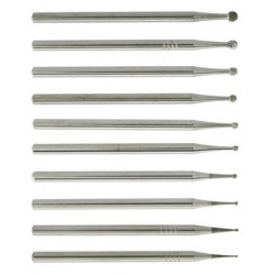 10Pcs Wave Dental Carbide Straight Handpiece Burs Round HP Burs 1/4 1/2 1 2 3 4 5 6 7 8 10#