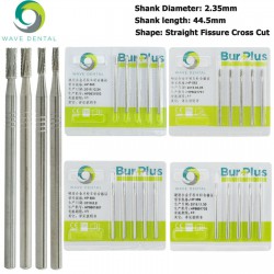 10Pcs HP 559 560 562 563 Burs Dental Carbide Straight Fissure Cross Cut Burs