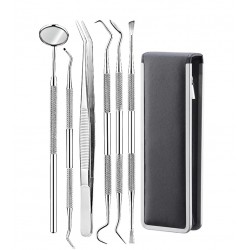 6Pcs/set Disposable Dental Mouth Mirror and Probe Stainless Steel Dentist Prepared Tool Set