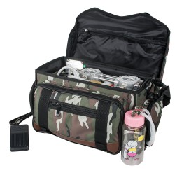 BD-401 Portable Dental Unit Backpack Bag with Compressor + 3-Way Syringe + Suction Unit+ Tube 4H