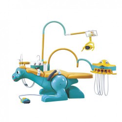 A8000-IIA Pediatric Dental Chair Cute Dinosaur Chair Unit for Children with 2 Dentist Stools