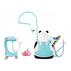 Cute Comfortable Children Dental Chair Panda Shape & Ocean Style Kids Dental Chair Unit