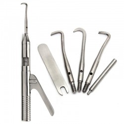 Automatic Singlehanded Crown Remover Gun Kit Stainless Steel Dental Surgical Instrument Tools