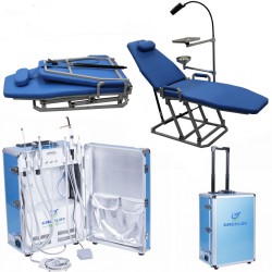 Greeloy GU-P206 Dental Portable Unit + Dental Chair GU-109 + Storage Bag Kit