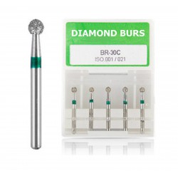 100PCS Dental Diam Diamond Burs 1.6mm FG BR-31C