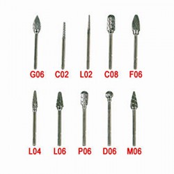 10PCS Dental Tungsten Carbide Burs